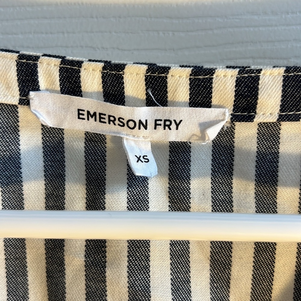 Emerson Fry striped wrap top - Picture 2 of 3